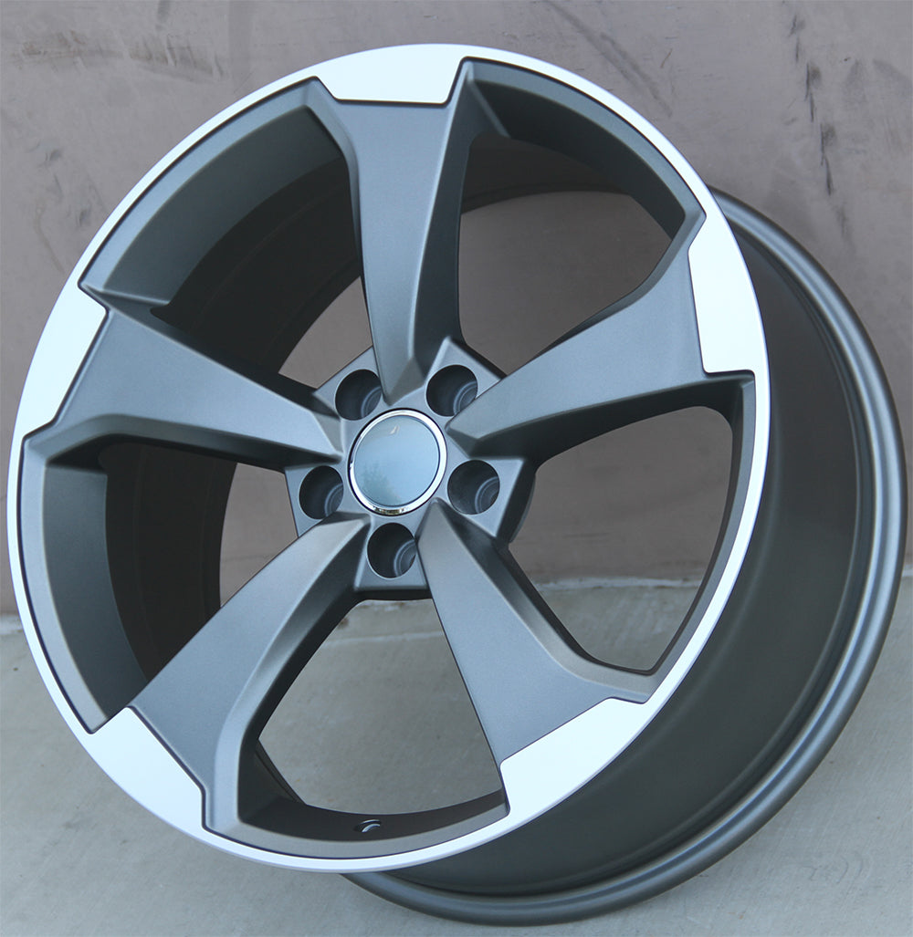 Audi Wheels 5612 19x8 5 5x112 Gunmetal Machined Fit A3 S3 A4 S4 A5 S5