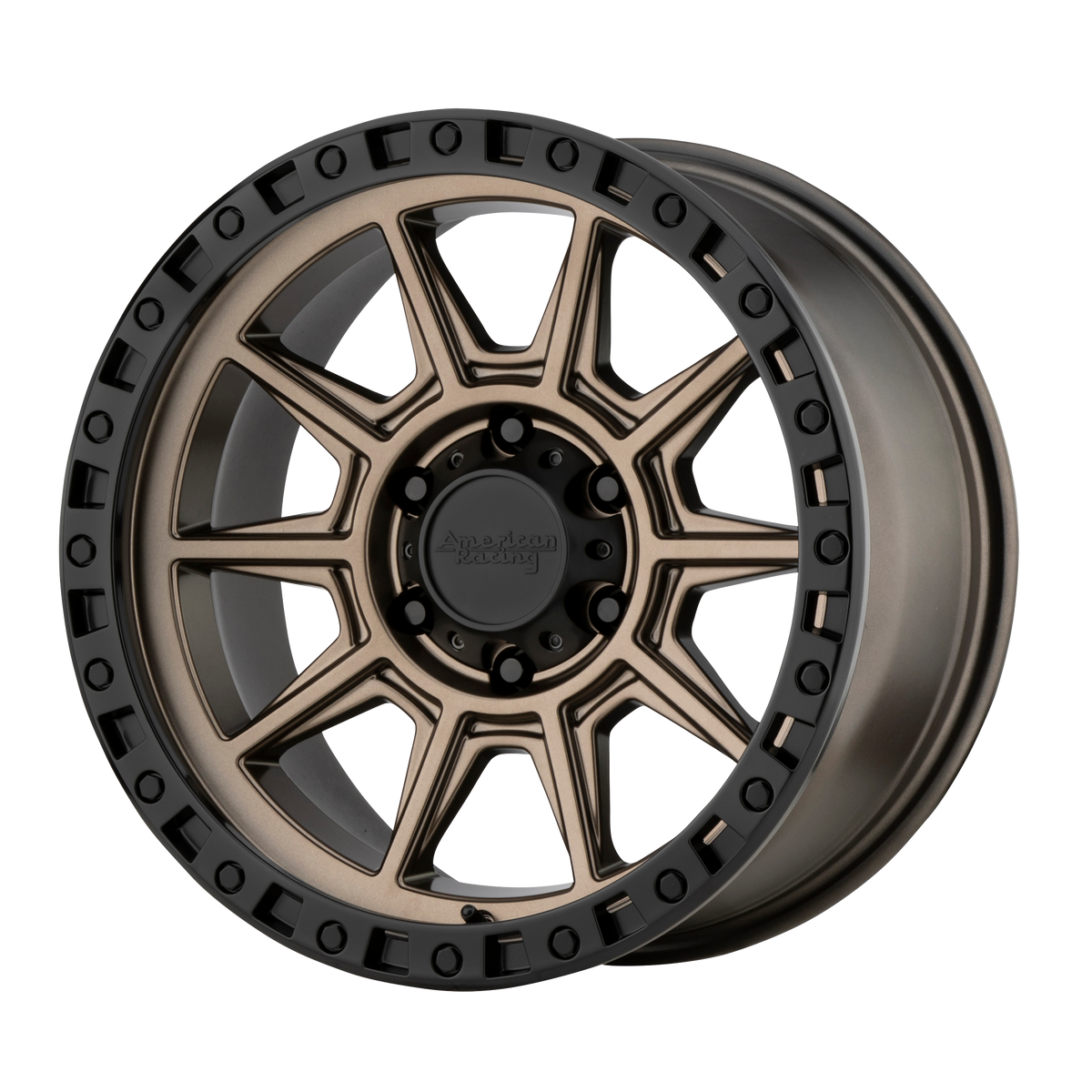 American Racing Wheels AR202 Matte Bronze Black Lip WheelplusUSA