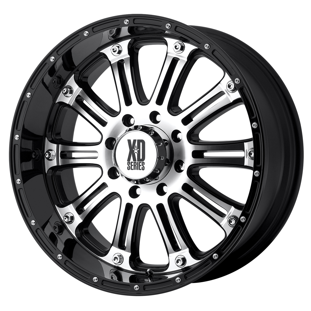 XD Wheels XD795 Hoss Gloss Black Machined WheelplusUSA