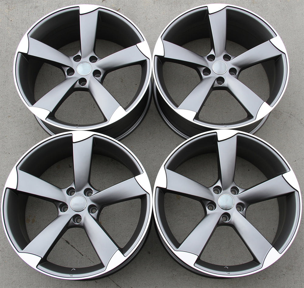 Audi Wheels 5328 19x8 5 5x112 Gunmetal Machined Fit A3 S3 A4 S4 A5 S5