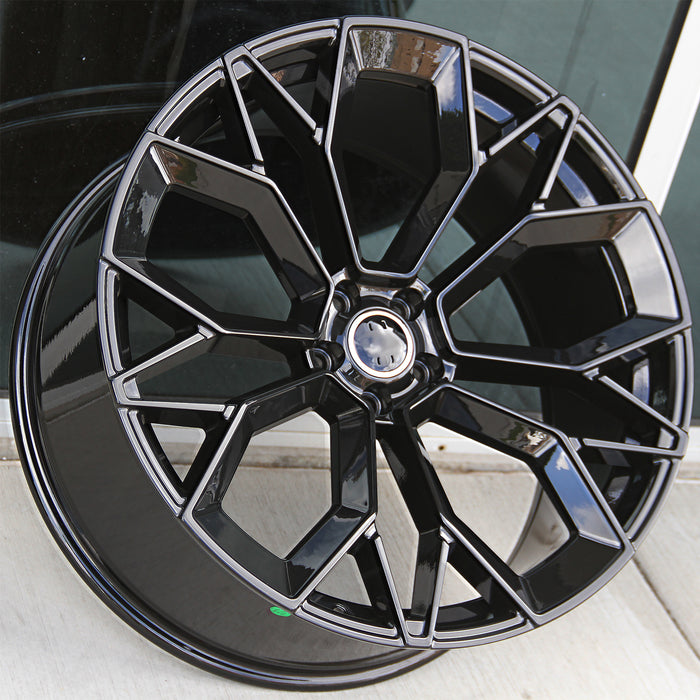 Audi Wheels 018 23x10.5 5x112 Gloss Black fit Q7 Q8 SQ7 RSQ7