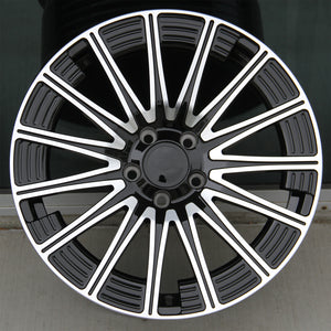 Mercedes Benz Wheels 102 18x8.0/18x9.0 5x112 Gloss Black Machined fit A Class B Class C Class E Class 180 200 220 250 300 350