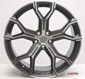 1103 22x9.5/22x1.5 5x120 ET40/35 Gunmetal Machined fit BMW X5 X6 X5M X6M