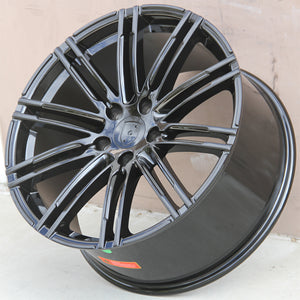 Porsche Wheels 1222 21x9.0/21x10 5x112 Gloss Black fit Macan S GTS Turbo