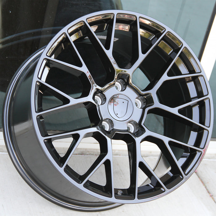 Porsche Wheels 1268 20x9.5/20x11 5x130 Gloss Black fit Cayenne GTS Turbo Panamera