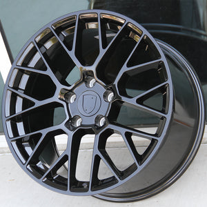 Porsche Wheels 1268 20x9.5/20x11 5x130 Gloss Black fit Cayenne GTS Turbo Panamera