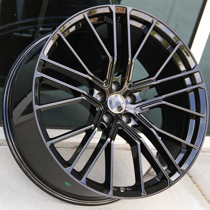 Audi Wheels 1333 20x9 5x112 ET30 Gloss Black fit Audi A4 S4 A5 S5 A6 A7 A8 Q3 Q5