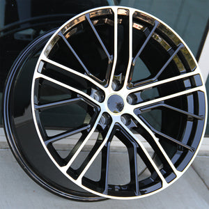 Audi Wheels 1333 20x9 5x112 ET30 Black Machined fit Audi A4 S4 A5 S5 A6 A7 A8 Q3 Q5