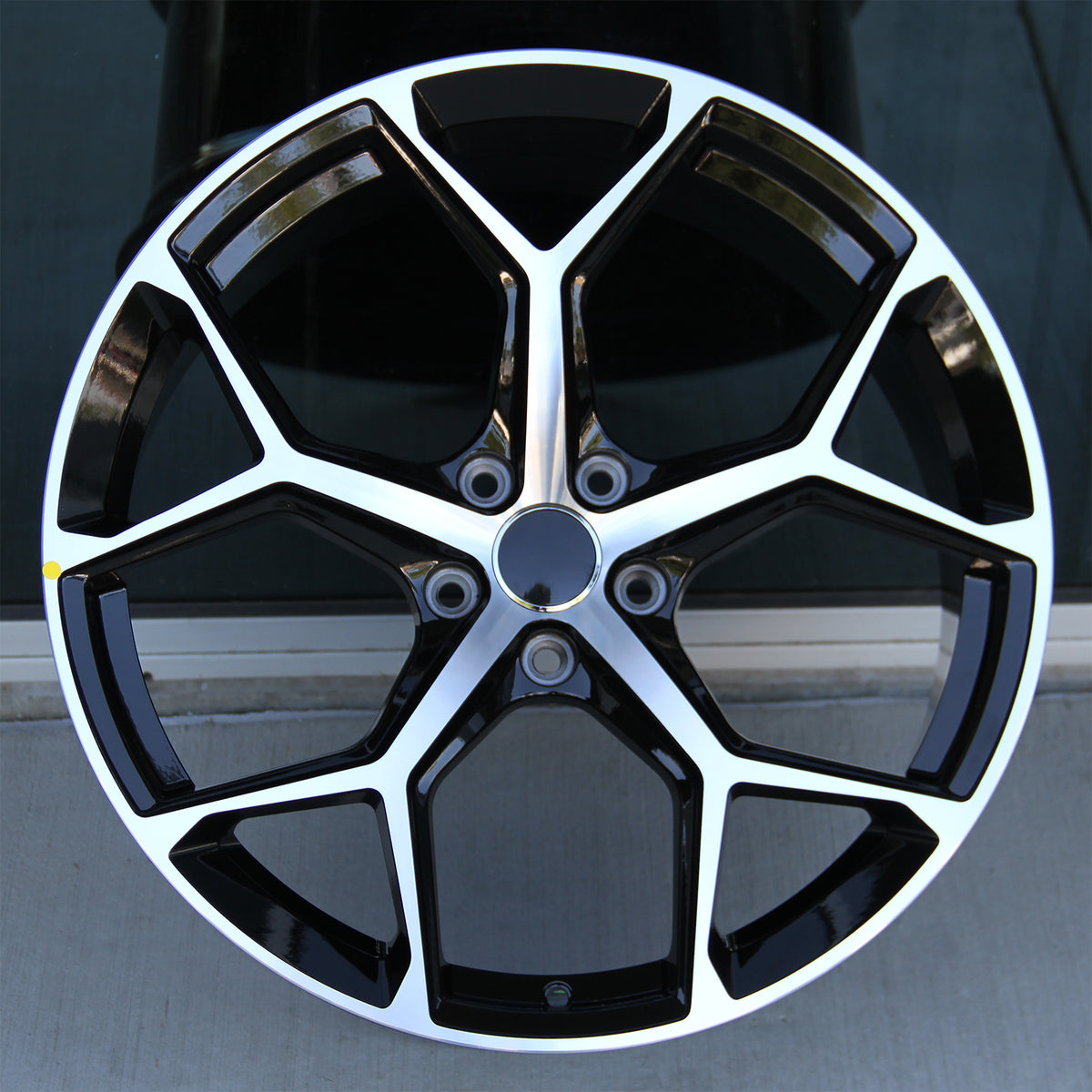 Audi Wheels 1338 20x9 5x112 ET30 Black Machined fit Audi A4 S4 A5 S5 A ...