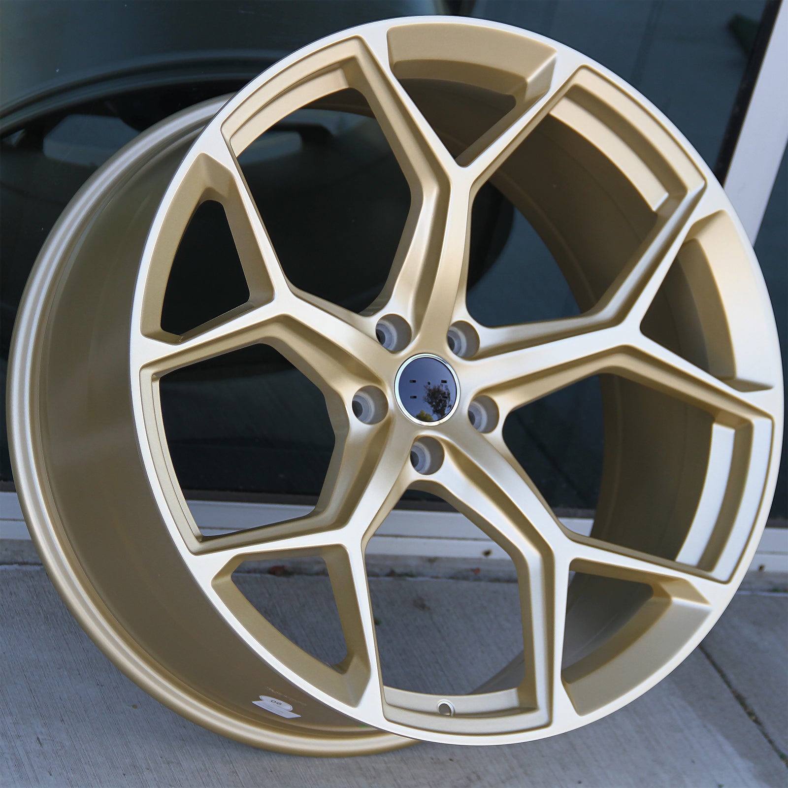Audi Wheels 1338 22x10 5x112 Matte Neodymium Gold fit A7 A8 Q7 Q8
