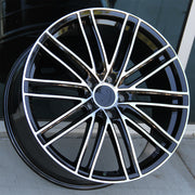 Porsche Wheels 1350 22x10/22x11 5x130 Black Machined fit Cayenne S GTS Turbo