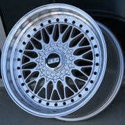 Mercedes Benz Wheels 1351 18x8.5/18x9.5 5x112 Flow Forged Silver Machined Lip  fit C E CL CLK SLK S Class 300 350 450 550