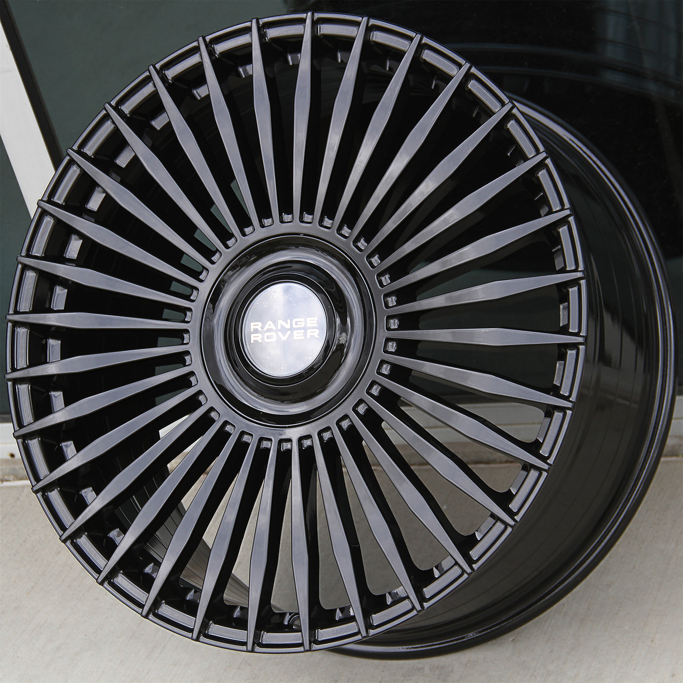 Land Rover Wheel Back Land Rover Wheels 1363 22x9.5 5x120 Gloss Black fit Range Rover Sport ...