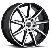 Raceline Wheels 144M-Storm Black Machined Face