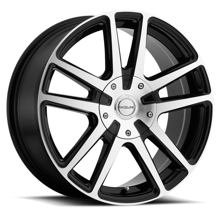 Raceline Wheels 145M-Encore Black Machined Face