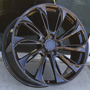Tesla Wheels 1570 20x8.5 5x114.3 Gloss Black fit Model 3 Turbine
