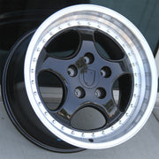 Porsche Wheels 2075 18x8.5/18x9.5 5X130 Black Machined fit 911 Carrera 996 Narrow Body 1990-1989