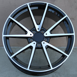 Mercedes Benz Wheels 2139 19x8.5/19x9.5 5x112 Gloss Black Machined fit  C Class E Class 180 200 220 250 280 300 350