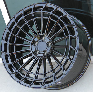 Mercedes Benz Wheels 451 22x9/22x10 5x112 Gloss Black  fit S CL Class 450 500 550 580 63 AMG