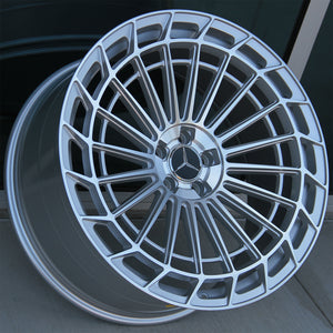 Mercedes Benz Wheels 451 20x8.5/20x9.5 5x112 Silver Machined fit E CL CLK SLK S SL Class 300 350 450 550