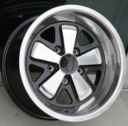 Porsche Wheels 5343 16x7/16x8 5X130 Black Polished fit 911 MK2 2.7 CARRERA 1973-1989