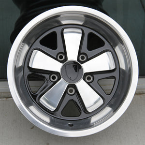 Porsche Wheels 5343 16x7/16x8 5X130 Black Polished fit 911 MK2 2.7 CARRERA 1973-1989