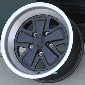 Porsche Wheels 5343 16x7/16x8 5X130 Matte Black Machined fit 911 MK2 2.7 CARRERA 1973-1989