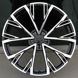 Audi Wheels 551 22x9.5 5x112 ET20 Gloss Black Machined Fit Audi A7 S7 A8 S8 RS6 RS7 SQ5 SQ7 SQ8 Q7 Q8