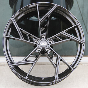 Audi Wheels 809 22x10 5x112 Gloss Black fit A7 A8 Q7 Q8 SQ7 SQ8 RSQ8