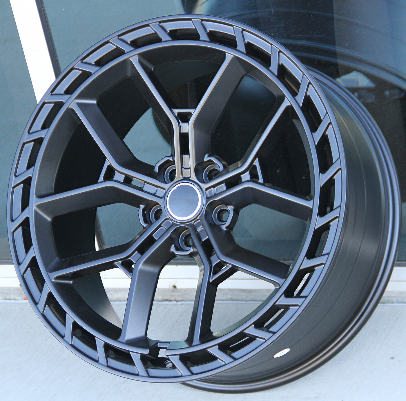 Land Rover Wheel Back Land Rover Wheels 837 22x10 5x120 Matte Black fit Range Rover Sport SV ...