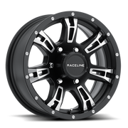 Raceline Wheels 840-Arsenal Satin Black Machined Face