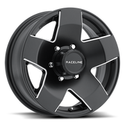 Raceline Wheels 855-Maxum Satin Black Machined Face