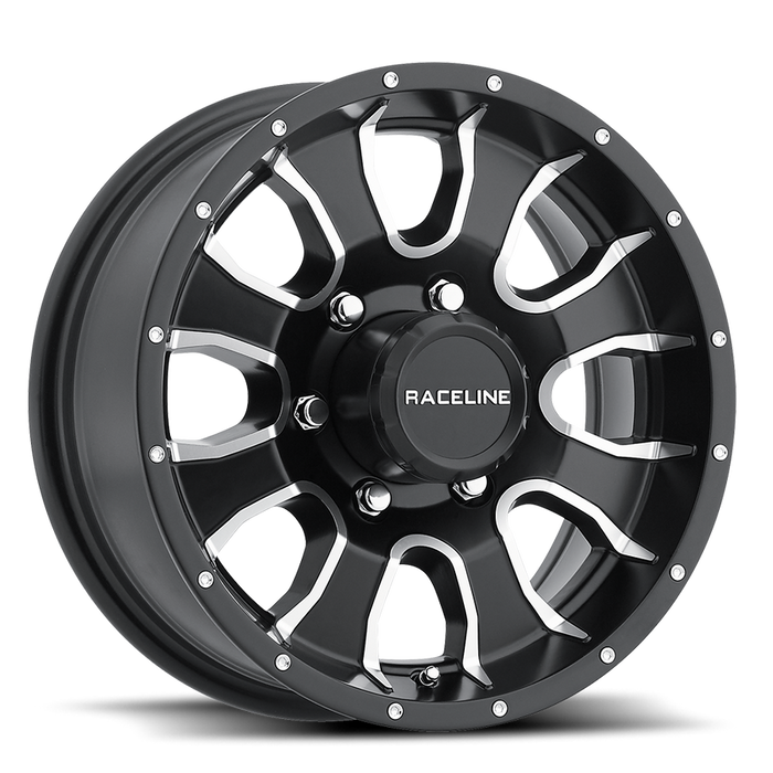 Raceline Wheels 860M-Mamba Black Machined Face