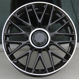 Mercedes Benz Wheels 463 20x8.5/20x9.5 5x112 Gloss Black Machined fit E CL CLK SLK S SL Class 300 350 450 550