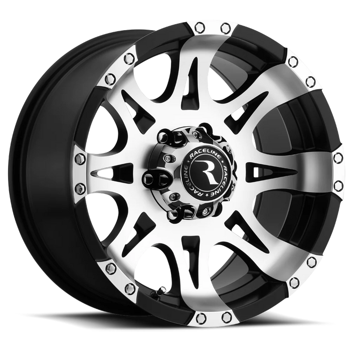 Raceline Wheels 982-Raptor Black Machined Face