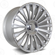Mercedes Benz Wheels 9994 22x9/22x10 5x112 Silver Machined fit S CL Class 350 400 450 500 550