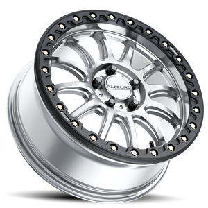 Raceline Wheels A14SB-Alpha Hyper Silver Black Ring