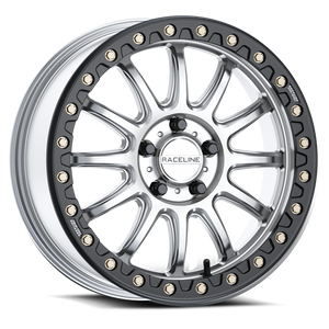 Raceline Wheels A14SB-Alpha Hyper Silver Black Ring