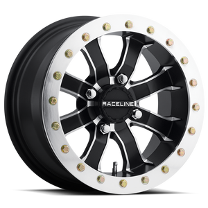 Raceline Wheels A71-Mamba Satin Black Machined Face