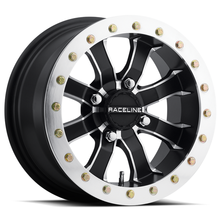 Raceline Wheels A71-Mamba Satin Black Machined Face