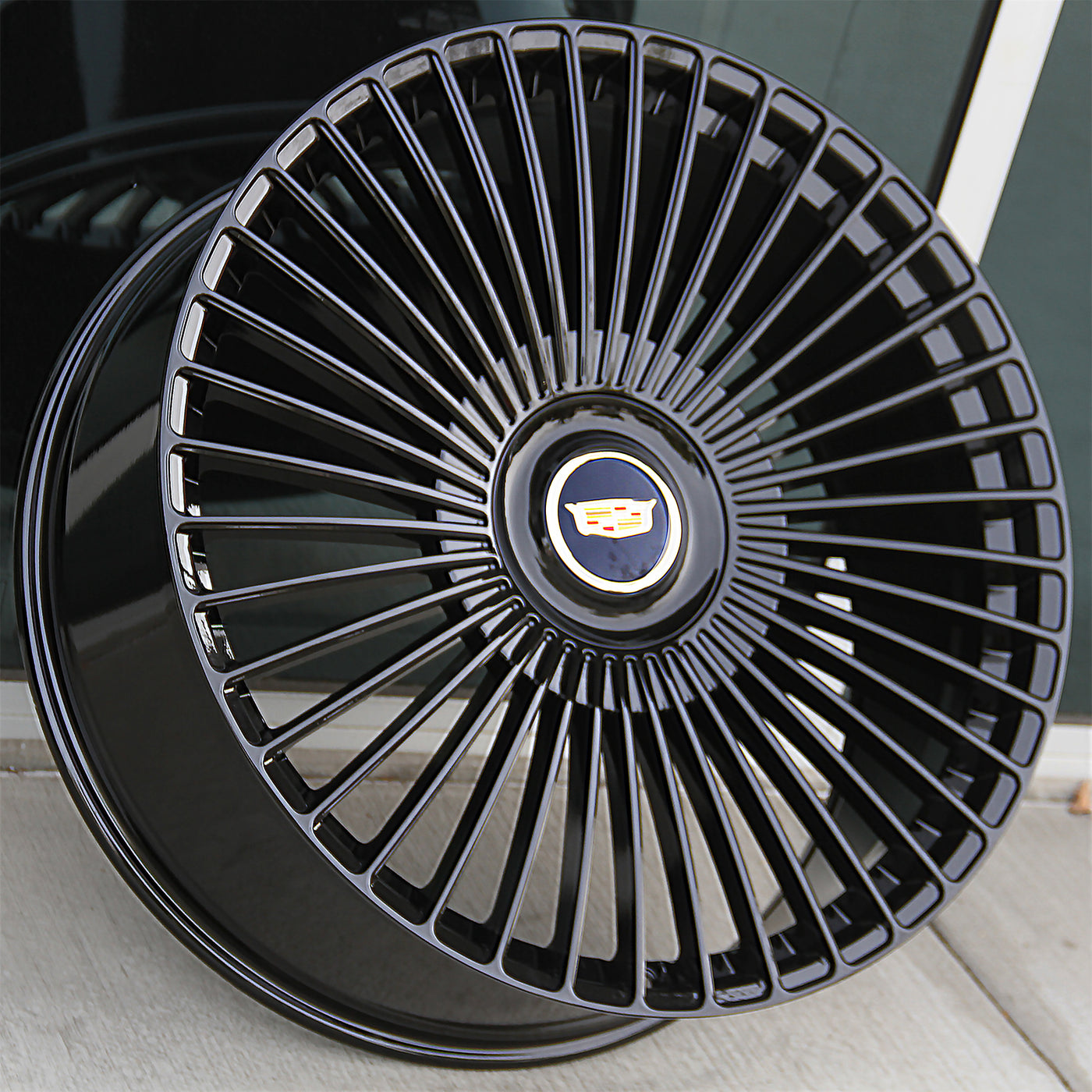 Cadillac Wheels CD02 26x10 6x139.7 Gloss Black fit Escalade Platinum ...