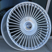 Chevy Wheels CD02 26x10 6x139.7 Silver Machined fit Silverado Tahoe Suburban