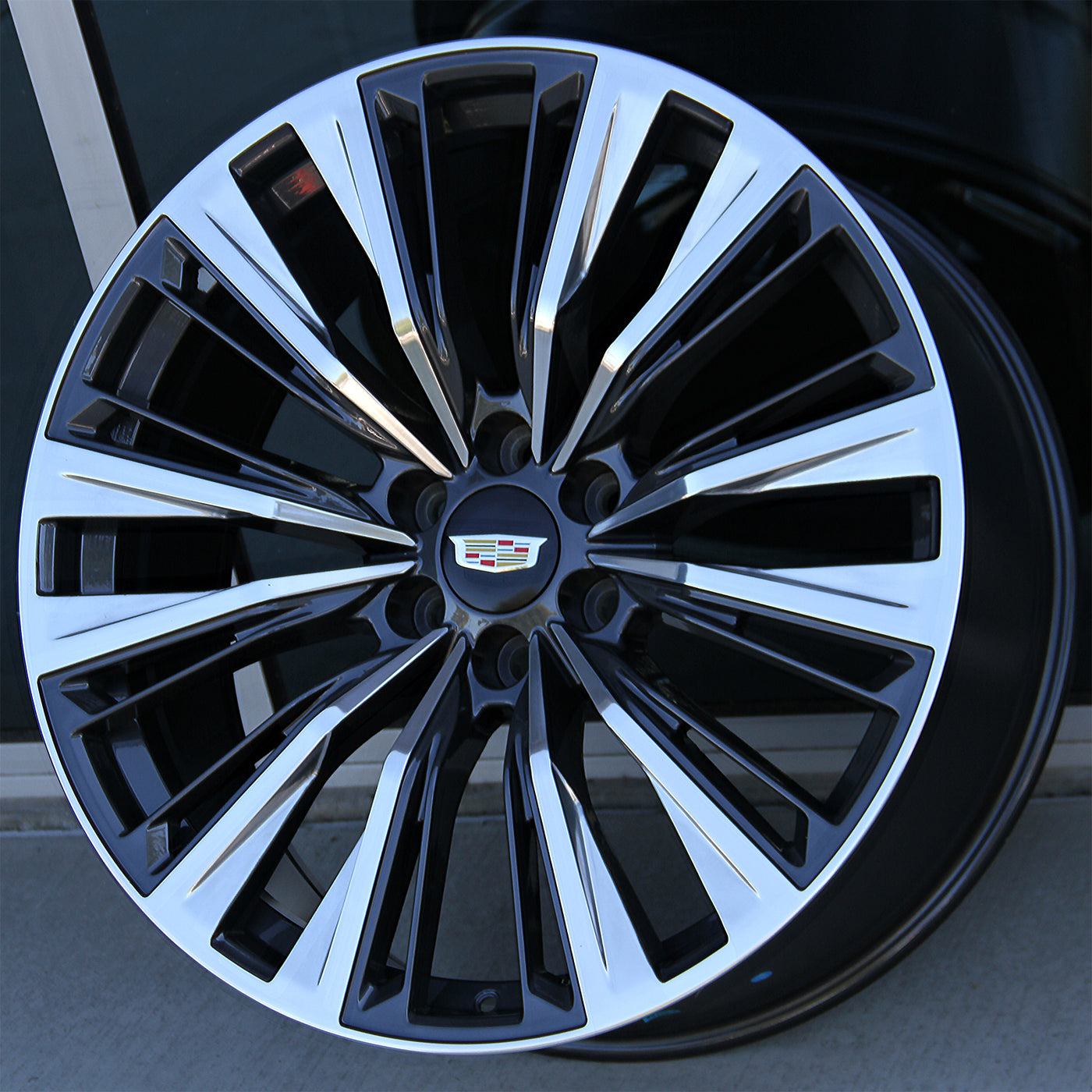 Cdillac Rims Cadillac Wheels CD04 24x10 6x139.7 Gunmetal Polished Face fit Escalade ...