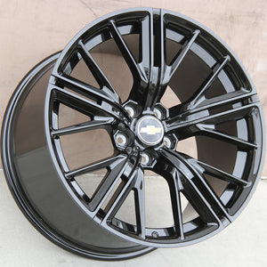 Chevy Wheels F17 20x9/20x10 5x120 Gloss Black fit Camaro ZL1 Edition