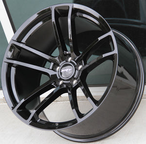 Chrysler Wheels F1199 20x9.5/20x11 5x115 Gloss Black fit 300 300C SRT Hellcat Redeye Style