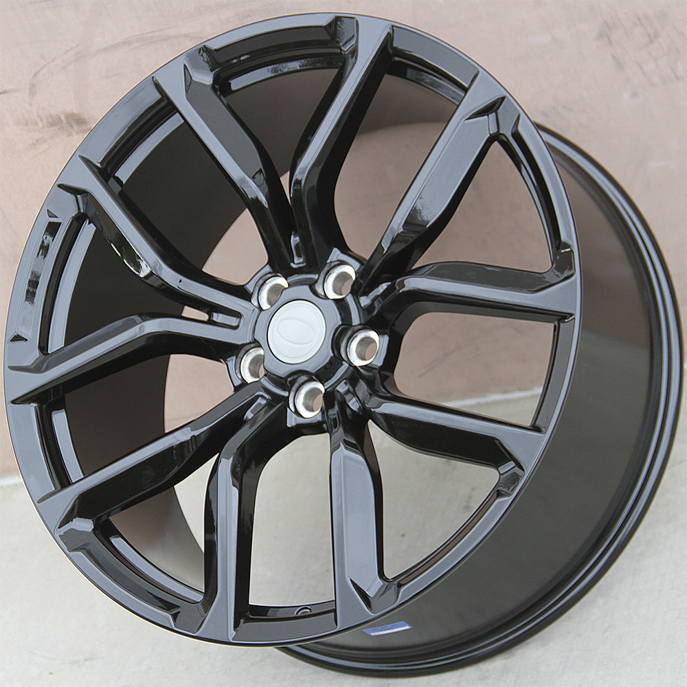 Land Rover Wheels 1386 22x9.5 5x120 Gloss Black fit Range Rover Sport ...