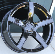 Dodge Wheels V1185 22x10 5x127 Gloss Black fit Durango Journey Hellcat Style