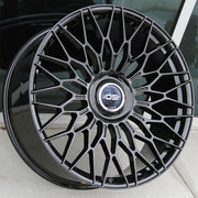 Rolls Royce Wheels FF01 24x9/24x10 5X120 Flow Forged Gloss Black fit Phantom Floating Caps