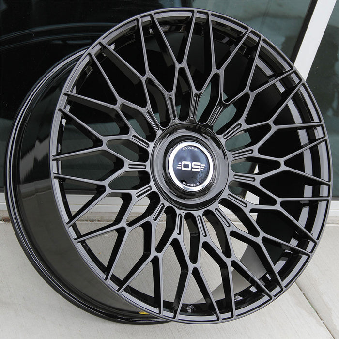 Rolls Royce Wheels FF01 24x9/24x10 5X120 Flow Forged Gloss Black fit Phantom Floating Caps