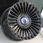 Mercedes Benz Wheels OS FF02 22x9/22x10.5 5x112 Gloss Black fit S CL CLASS 350 450 500 550 560 580